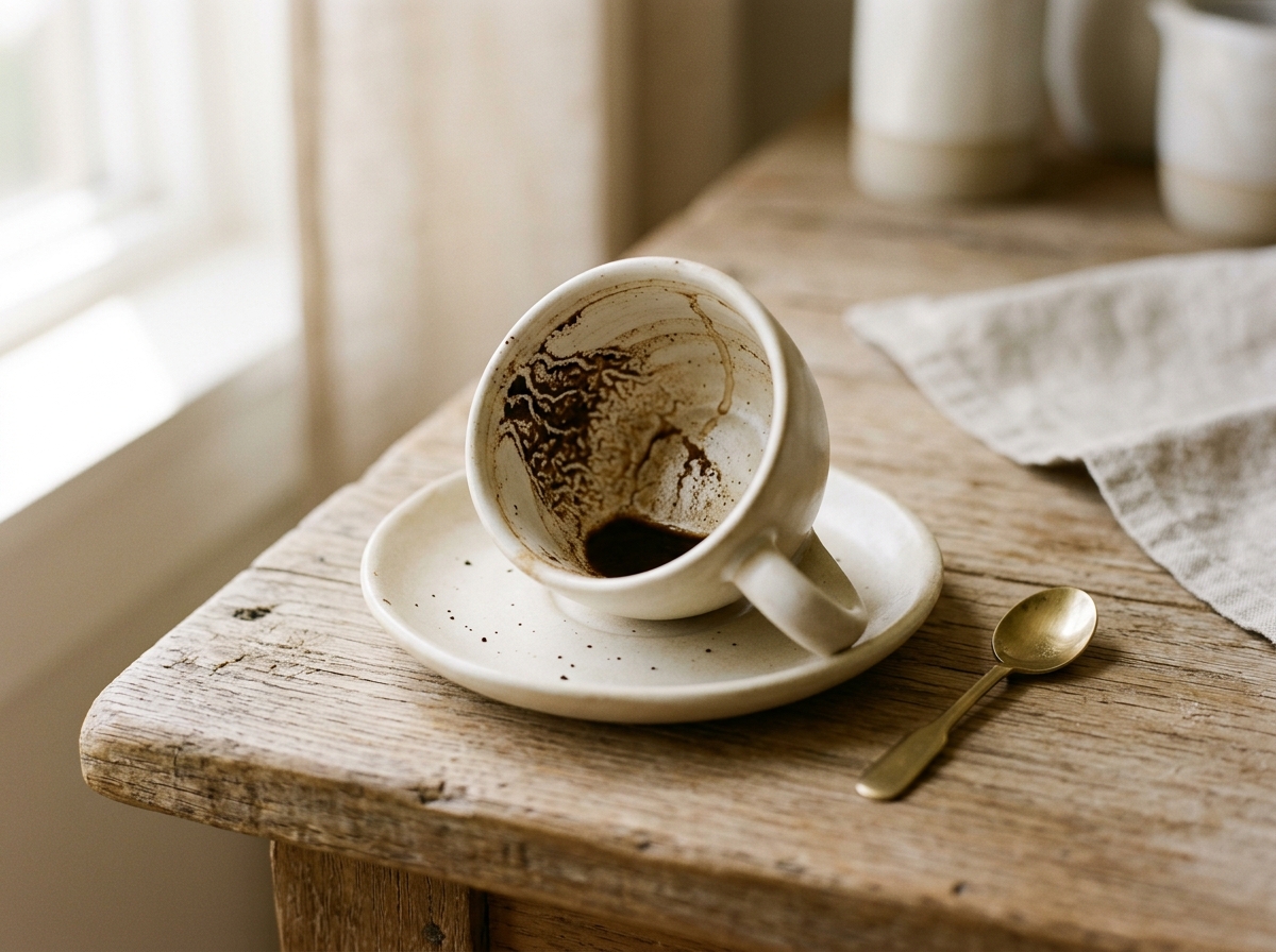 Traditionelles Kaffeesatzlesen